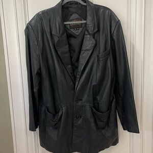 Lucky Leather Co Men's Black Jacket size XXL